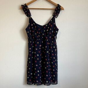Madewell Women's Floral Navy Dress Size 0‎
